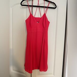 NWOT. Express. Size 6. Pink Strappy Dress